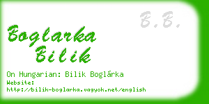 boglarka bilik business card
